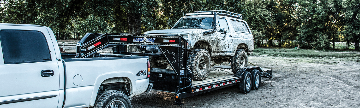 truck on trailer